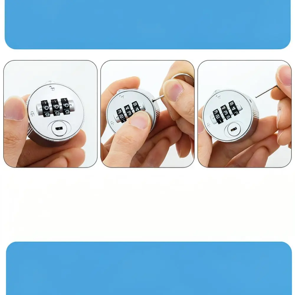 Keyless Mechanical Code Lock For Office File Cabinet Drawer Locker Zinc Alloy Digital Password Cam Lock Security