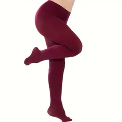Wine Red Plus Size Women Pantyhose 2025 Popular Tight Pants Fashion Sexy 80d Collocation Coat Boots Bottoming Blue Beige Navy