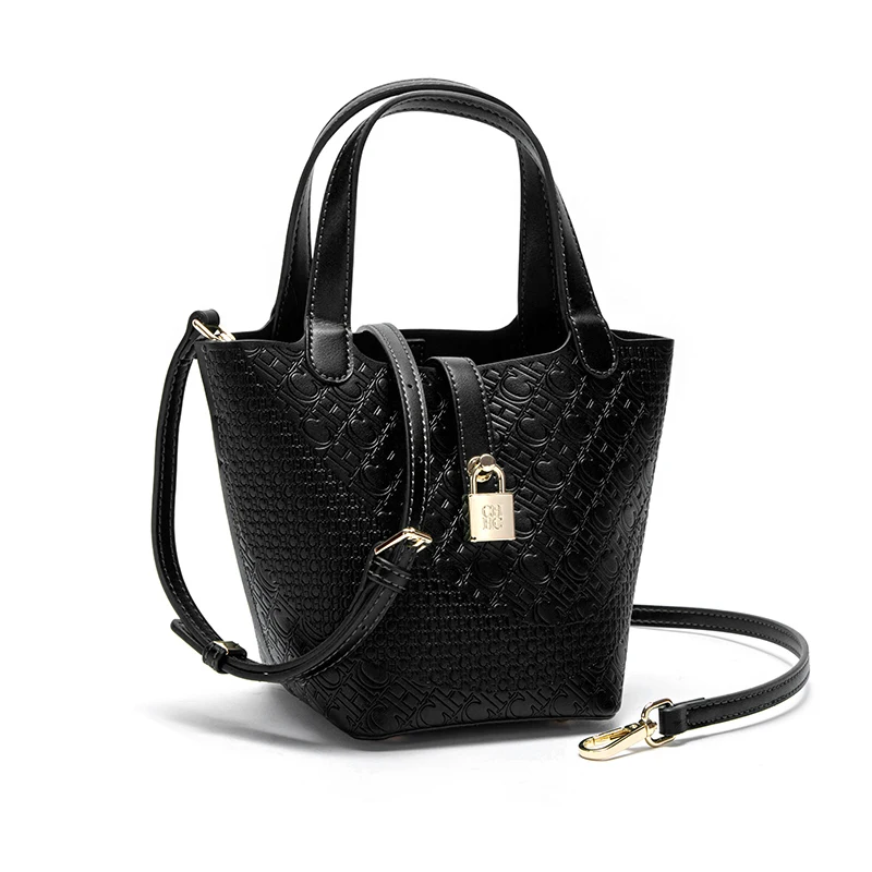 CHCH Women's Medium Shoulder Bag, Embossed PU Handbag for Casual Fashion