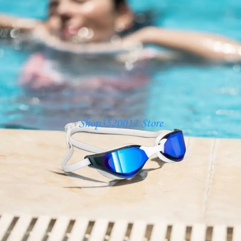 

27RD Adult Swimming Goggle UV Protections Antifog Swim Goggle with Storage Box, Soft Bridge, No Leaking & Adjusted