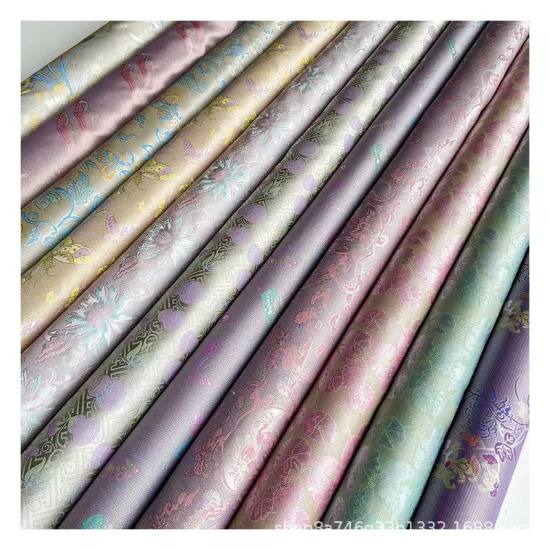 140cm wide silk in different colors fabric new Chinese-style coat armor cheongsam skirt