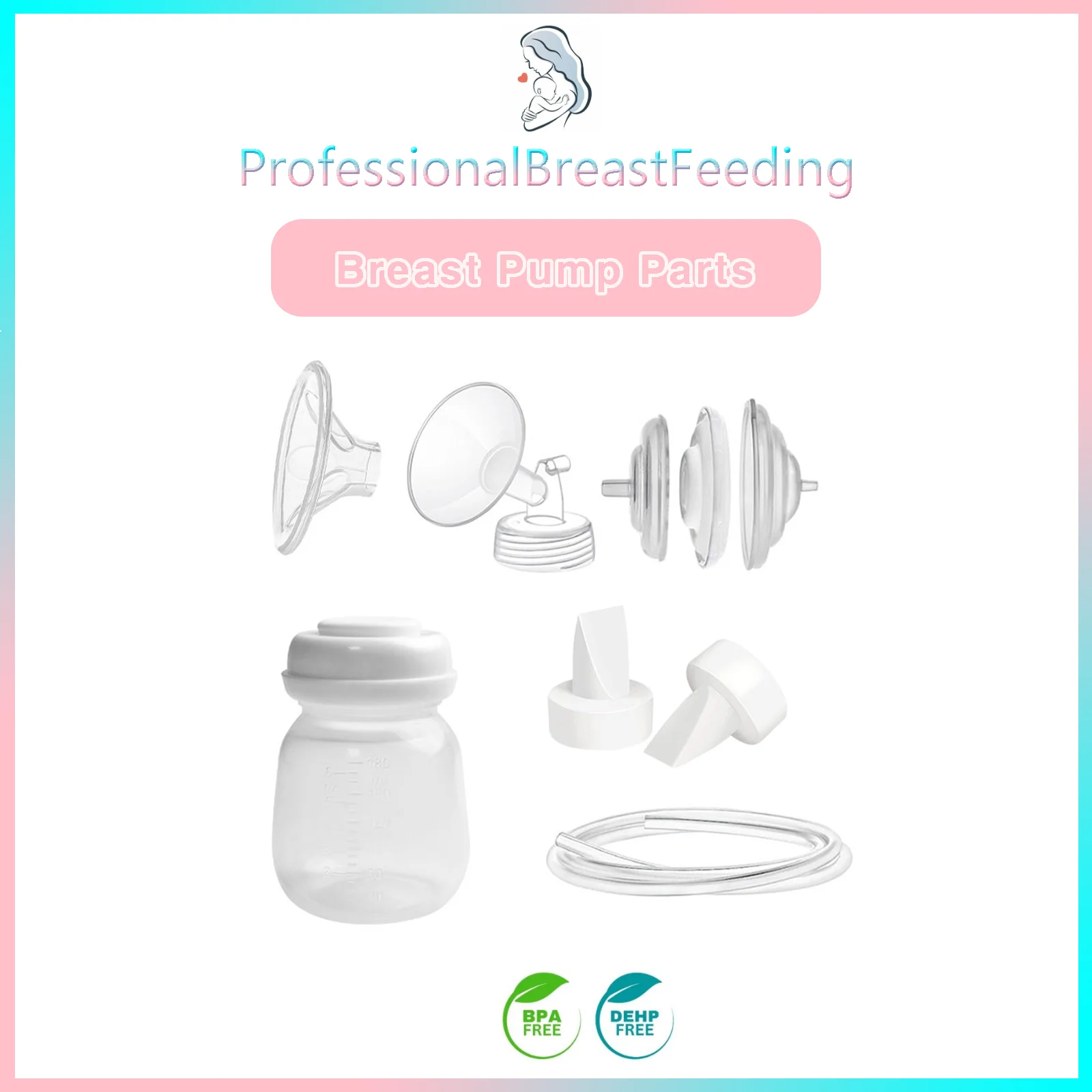 Kit Compatible con extractor de leche Spectra, accesorios hechos sin BPA, uso con extractor de leche