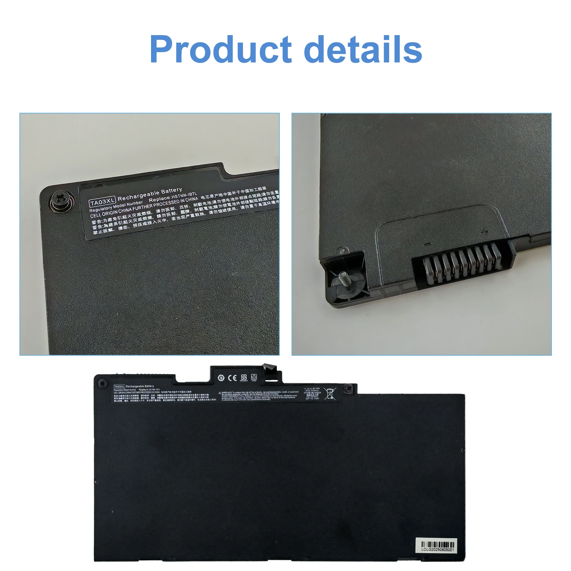 TA03XL Para HP EliteBook 755 840 848 850 G4 Série Bateria Do Portátil HSTNN-LB7J HSTNN-LB7L HSTNN-I75C-4 HSTNN-I75C-5 51Wh 11