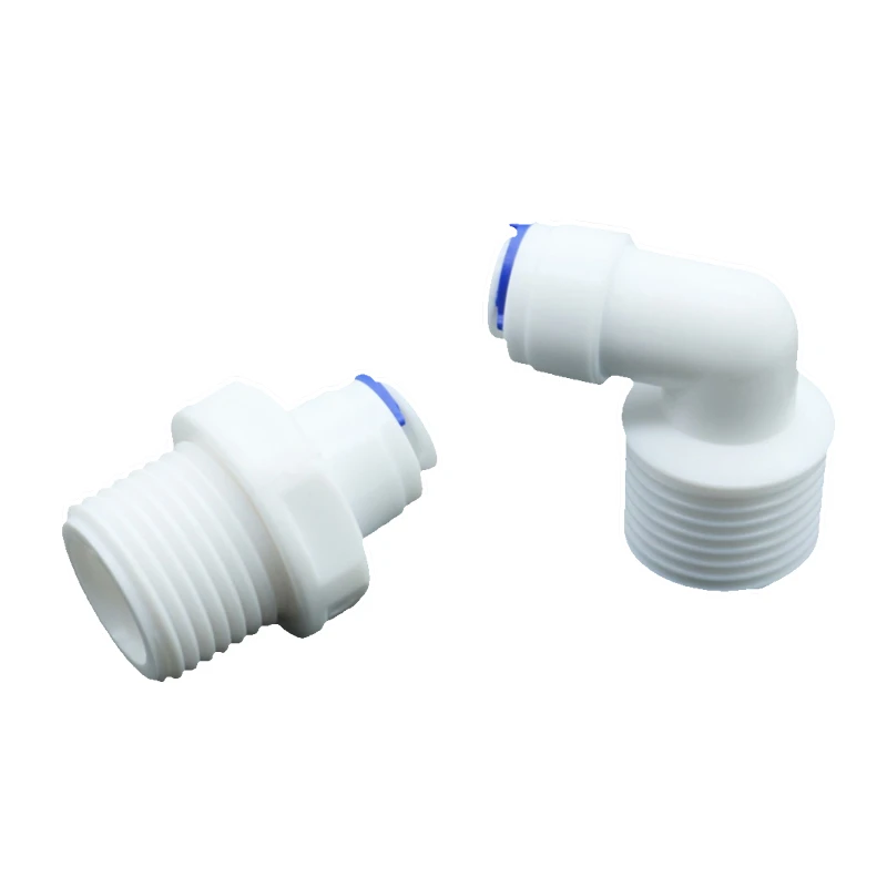 6mm Slip lock Quick-connectors to 1/2 Inch Male Thread Elbow quick connection Water connector for water hose Garden accessories