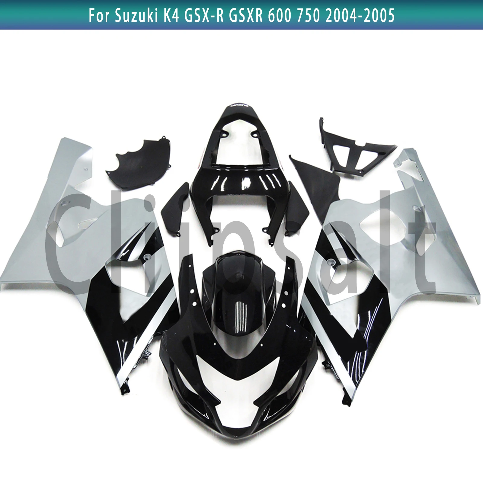 Motorcycle Bodywork Fairing Set GSXR750 GSXR600 Full Surround Fairing Conversion Kit -For Suzuki GSX-R600 GSX-R750 K4 2004 2005