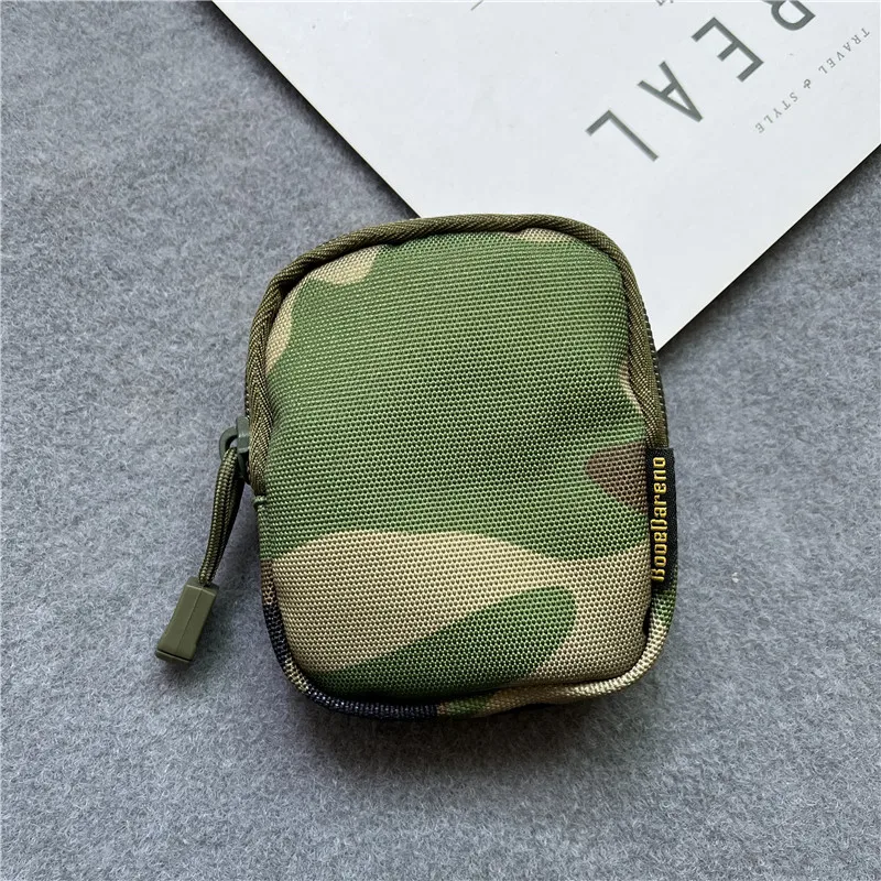 

Original Men's Key Wallet Earphone Belt Bag Square U-aped Card Holder Hanging Bag Youth Functional Faion Accory