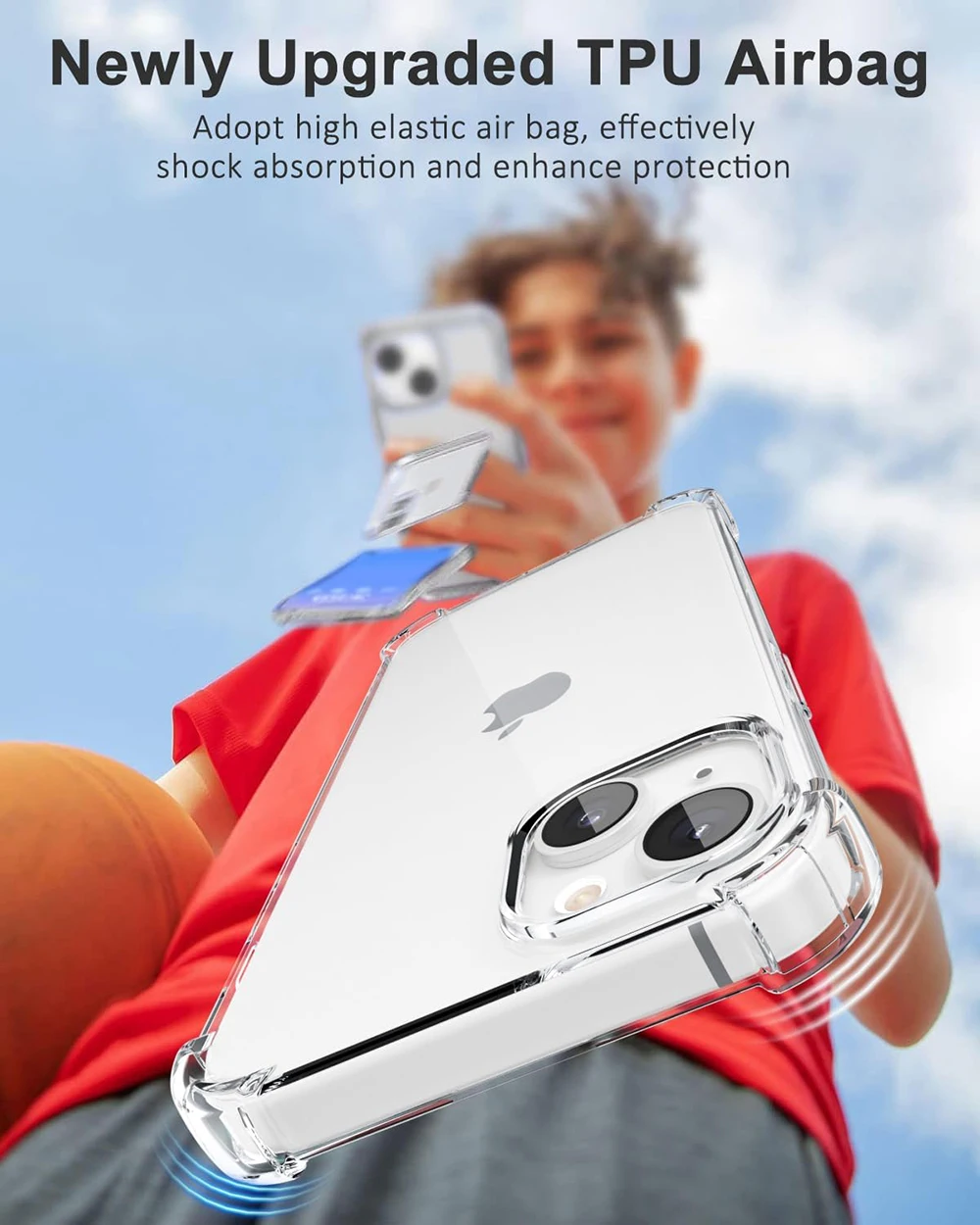 Shockproof Clear Silicone Case For iPhone 16 15 14 13 12 11 Pro Xs Max Mini XR X 7 8 6s Plus 6 SE 2020 2022 2016 5 5S Back Cover image 5