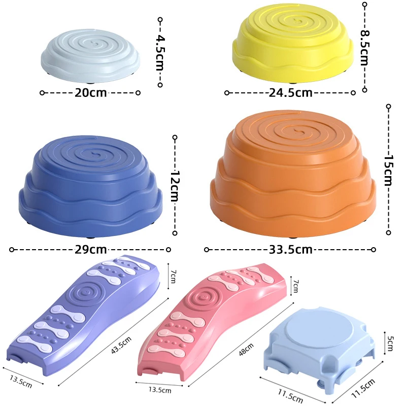 الأطفال التوازن يخطو الحجارة التكامل الحسي لعب القدم اللمس التدريب برش اللعب الرياضة في الهواء الطلق لعبة الاجتماعية للأطفال