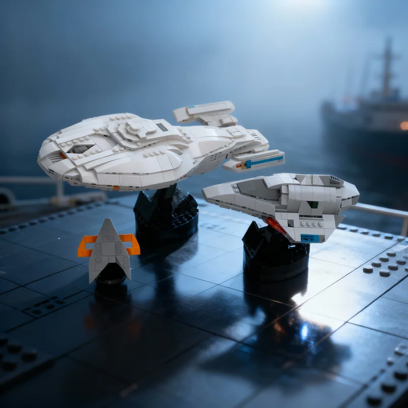 

Набор для сборки модели космического корабля Star Trek Voyager (1344 детали) – креативный подарок, декор для рабочего стола, премиум-класс для взрослых и детей