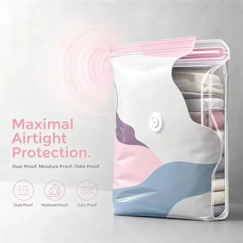 Transparent Vacuum Storage Bags for Clothes