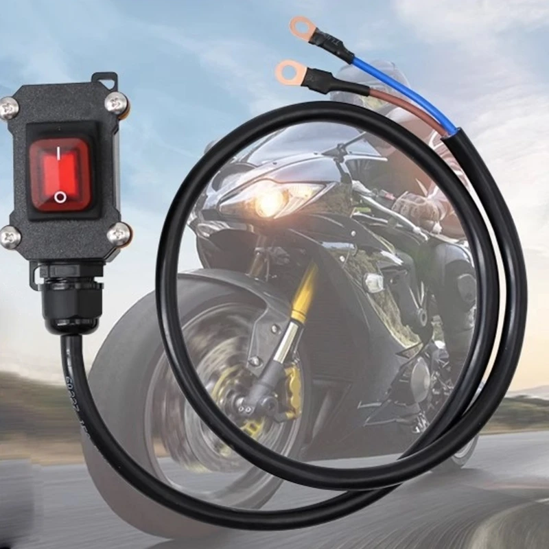 

A70F Motorcycle Battery Disconnect Switches Waterproof Construction 30/50/100cm Wire
