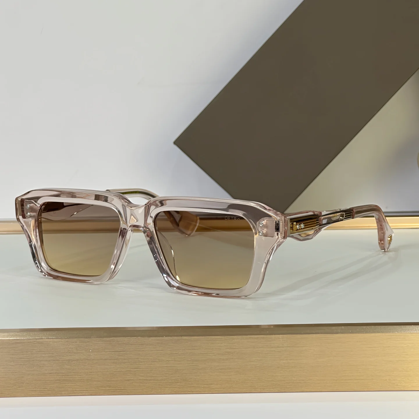 ADITA DETRON 459S GRÖSSE 52-17-14 Hochwertige Sonnenbrille für Herren Titan-Stil Modedesign-Sonnenbrille für Damen mit Box 3