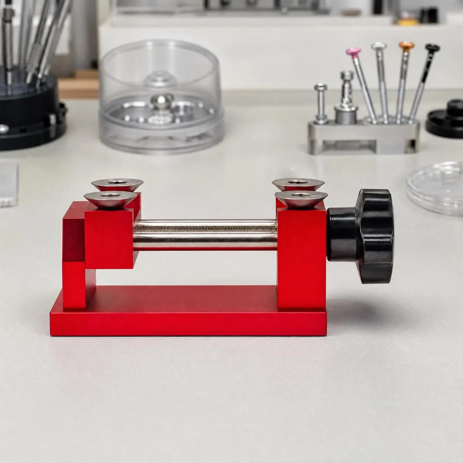Watch Case Back Removal Tool Professional Grade Aluminum Alloy with Adjustable Plates for Delicate Work