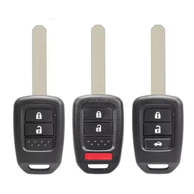 

FLYBETTTER OEM 10Pcs 2/3/4Button Replacement Key Case Transponder Key Shell For Honda XRV Fit City Civic HRV Accord