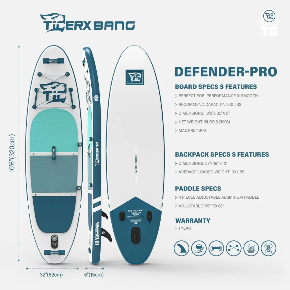 Paddle Boards for Adults/Kids,Stand Up Paddle Board Defender Collection