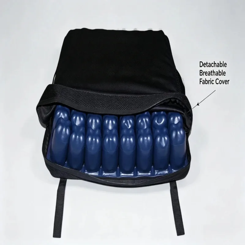 Inflatable Air Cell Wheelchair Cushion Pressure Relief Anti-Bedsore Seat Pad For Disabled Long Sitting Use Multiple Sizes