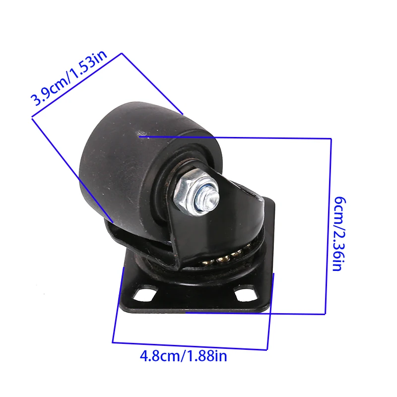 Upgraded 1.5/2/2.5-Inch Low-Weight Universal Wheel with Alloy Bracket – Perfect Companion for Precision Instruments