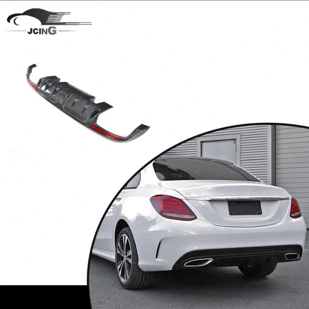 

Suitable for Carbon fiber rear bumper diffuser, Mercedes-Benz W205 C63 sport bumper B type 2015-2017