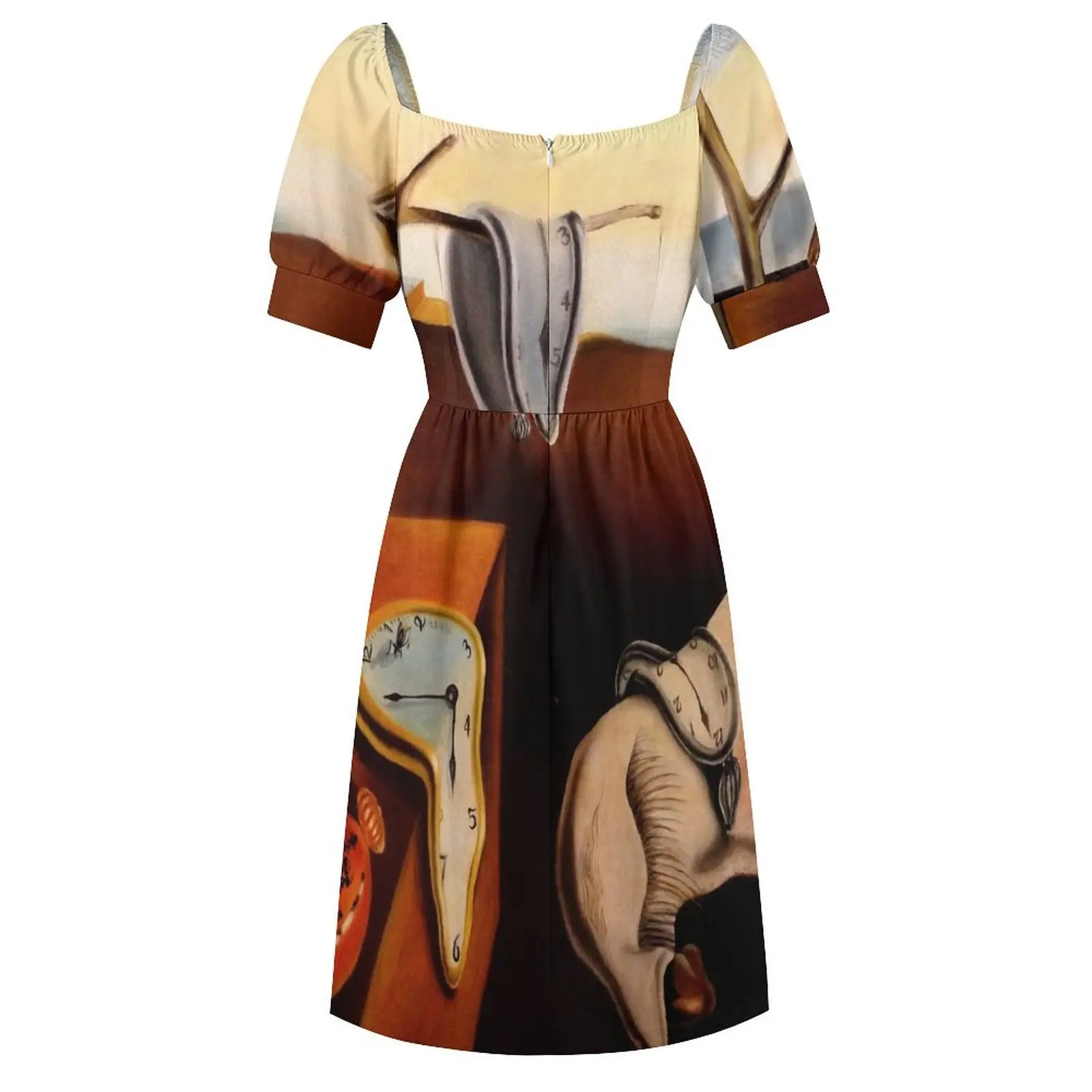 Salvador dali pinturas originales surrealismo Vestido de manga corta Ropa de mujer Vestido