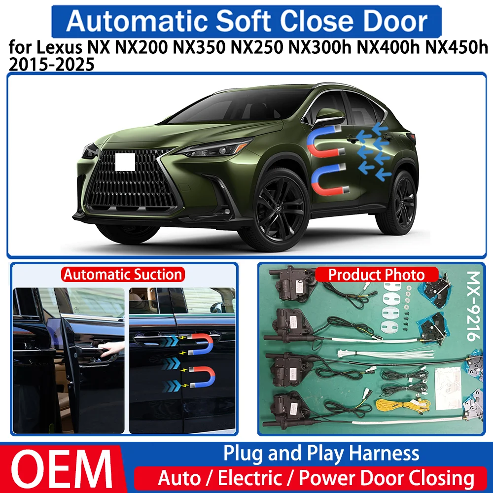 for Lexus NX NX200 NX350 NX250 NX300h NX400h NX450h 2015-2025 Car Automatic Soft Close Door Electric Suction Kit Auto Closing