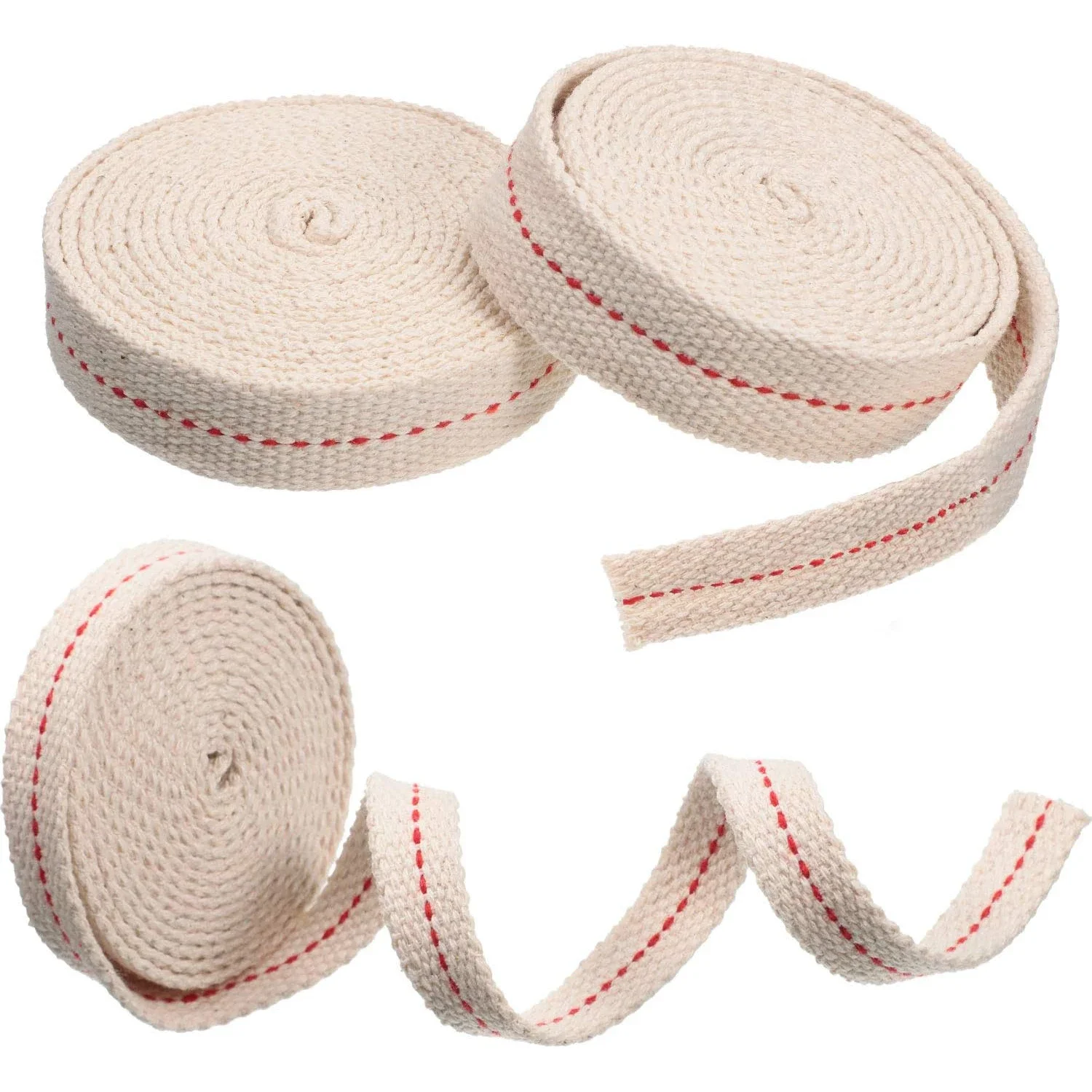 1Meter/Roll Oil Lamp 1/1.2/1.5/2cm Width Wick for Oil Lamp Braided Cotton Wick For Oil Lamp Flat Wick