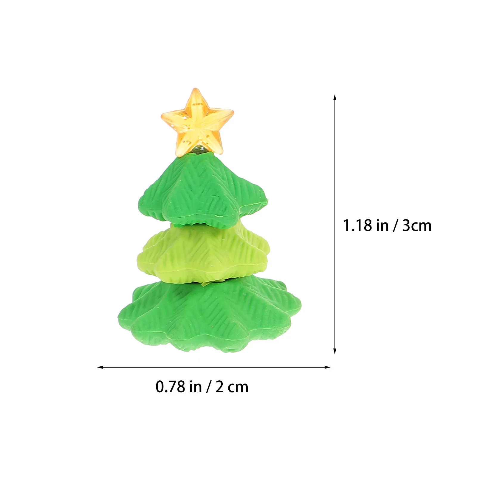 12 Uds. Borrador de Navidad de Papá Noel, lápiz de forma Adorable, borrador de goma, suministros de dibujo para estudiantes escolares, regalo para recoger regalo de Navidad