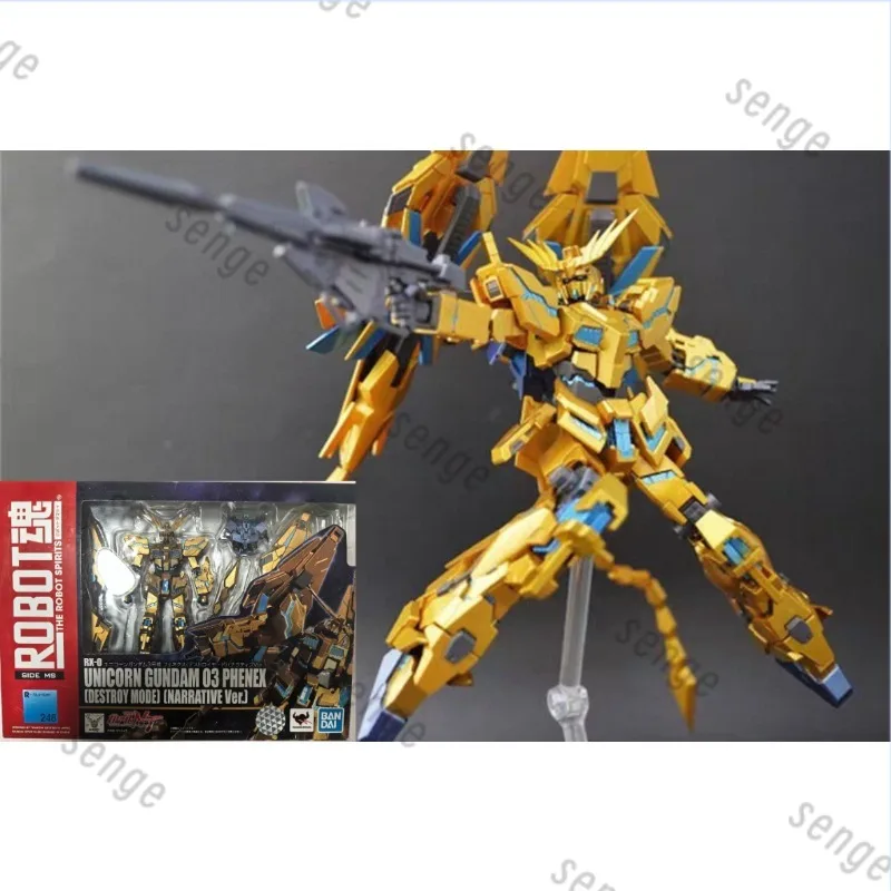 

[Genuine Spot] Bandai ROBOT Soul 248 Unicorn Gundam Unit 3 Phoenix Phoenix NT Version Destruction Mode Finished Model Toy