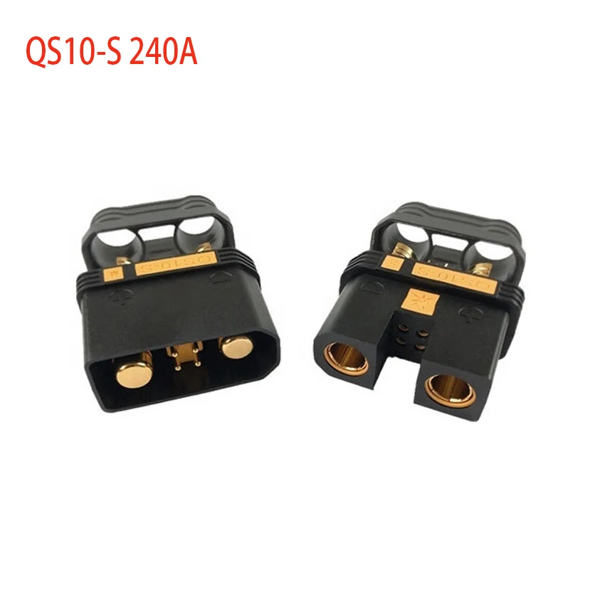 

100A-240A 750W QS10-S Power Inlet Socket 4AWG PA Shell Connector for RC Model Car Power Supply Accessaries Male Female Plug