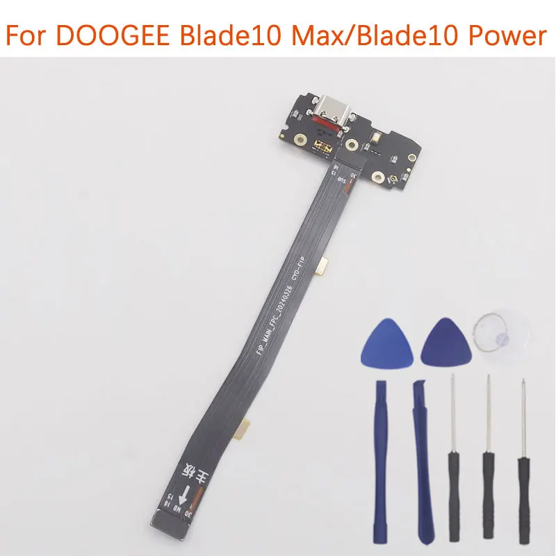Nuevo Original DOOGEE Blade10 Max Blade10 Placa de alimentación USB Placa de puerto de carga con FPC principal para teléfono inteligente DOOGEE Blade 10 Max