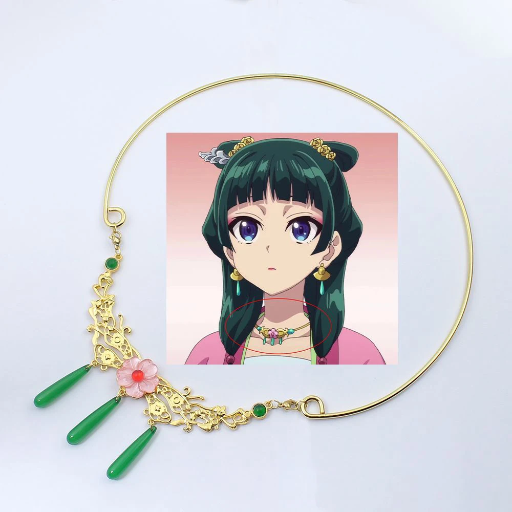 Maomao Ketting Haarspelden Cosplay Accessoires Anime De Apothekersdagboeken Cosplay Haarspeld Rekwisieten Hoofddeksels Halloween Meisjes Vrouwen