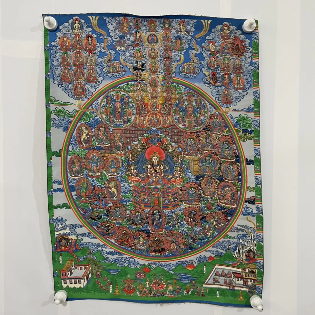 

Точная вышивка Guanyin Bodhisattva Thangka из тибетской ткани в Тибете, Китай