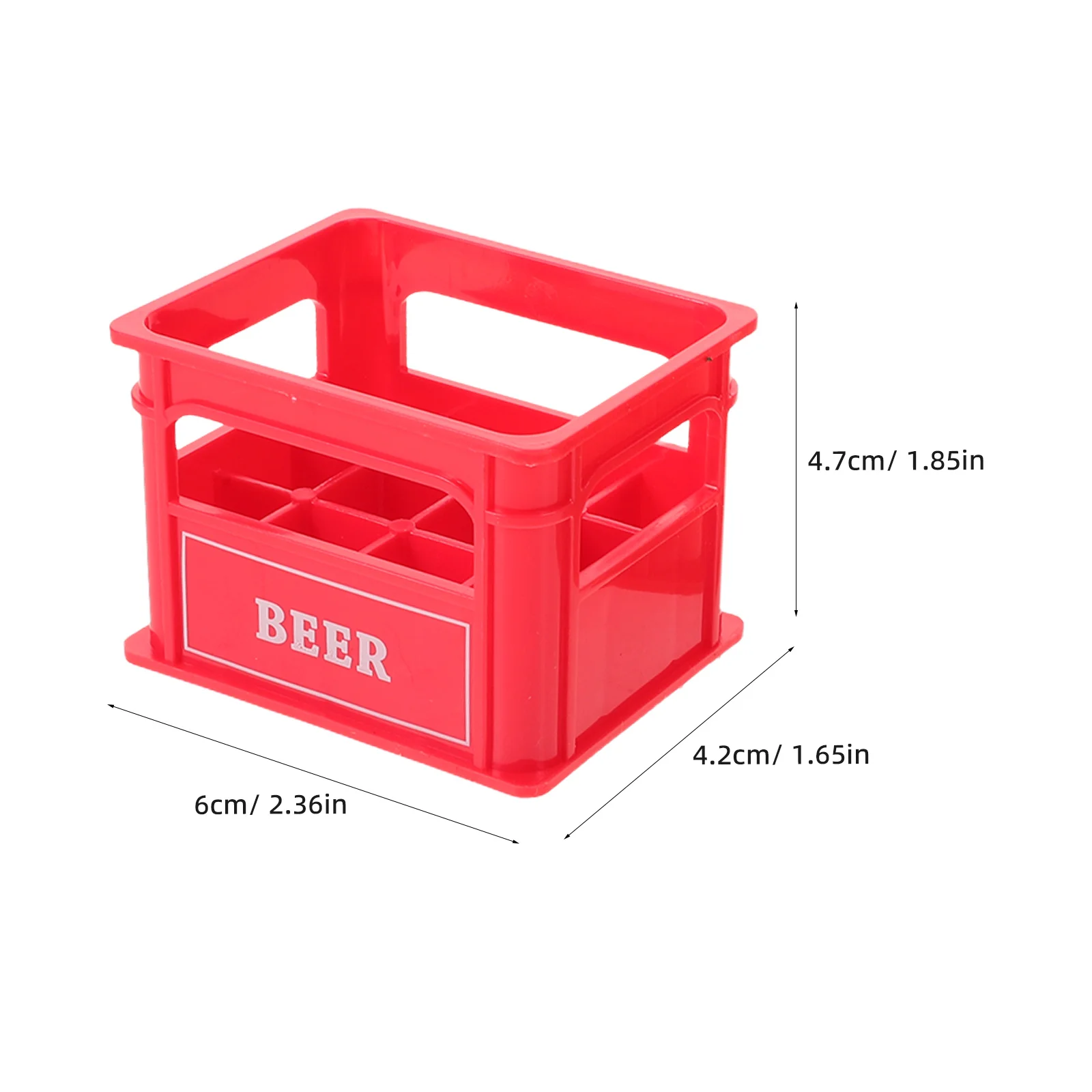 Cassa per birra in miniatura da 10 pezzi: micro decorazione realistica del paesaggio per accessori da bar per casa delle bambole, set da gioco da cucina per piccola casa con