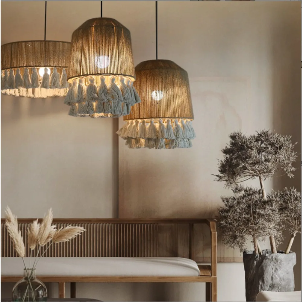 

Best Seller Traditional Bamboo Lampshade Woven Decor Outdoor Lighting Path Lights Garden Decorative Christmas Holiday Chandelier