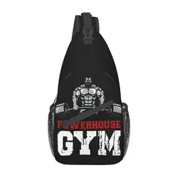 Sac à bandoulière pour homme, sac à dos de poitrine, sac à dos de voyage, sac de jour de randonnée, fitness, muscle, Powerhouse Gym, musculation, initié à la mode