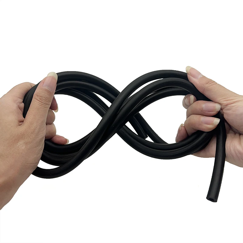 High Temperature Resistant NBR Nitrile Rubber Hose ID 2mm~19mm Black Oil / Abrasion Resistance Flexible Hose for Industrial Use