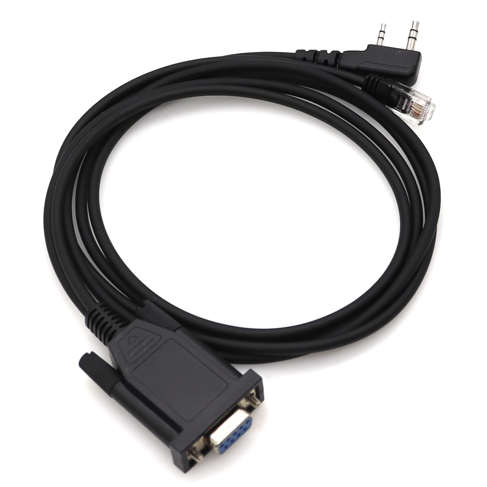 2 in 1 RS232 Port Programming Cable for Kenwood KPG-4 KPG-22 KPG22 Baofeng UV-5R TK-3207 TK-2207 Retevis H777 Radio Accessory