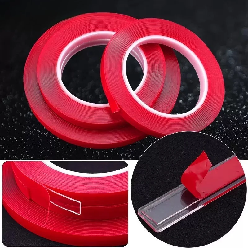 10M High Viscosity Acrylic Double-Sided Tape, Heat-Resistant Transparent PET Mobile Phone Touch Screen Repair Tape DIY Crafts