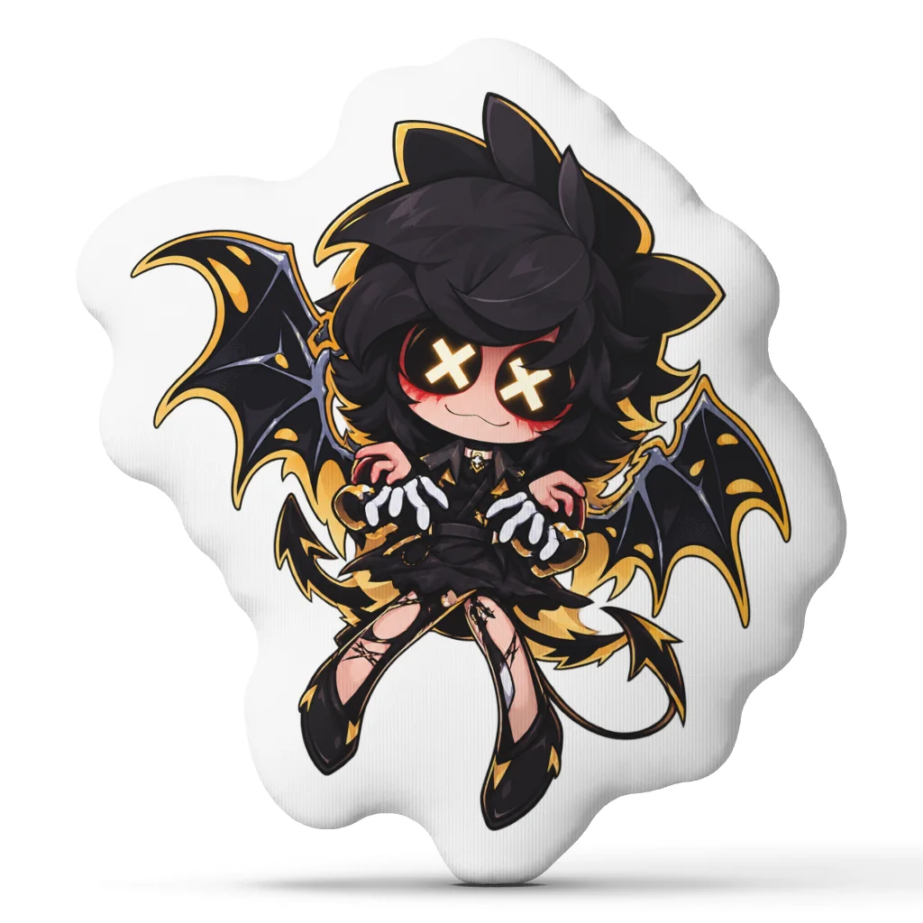 Murder Drones Cyn Shaped Pillow Anime Demon Character Cushion Stuffed Throw Pillow Halloween Gothic Sofa Home Decor Gift