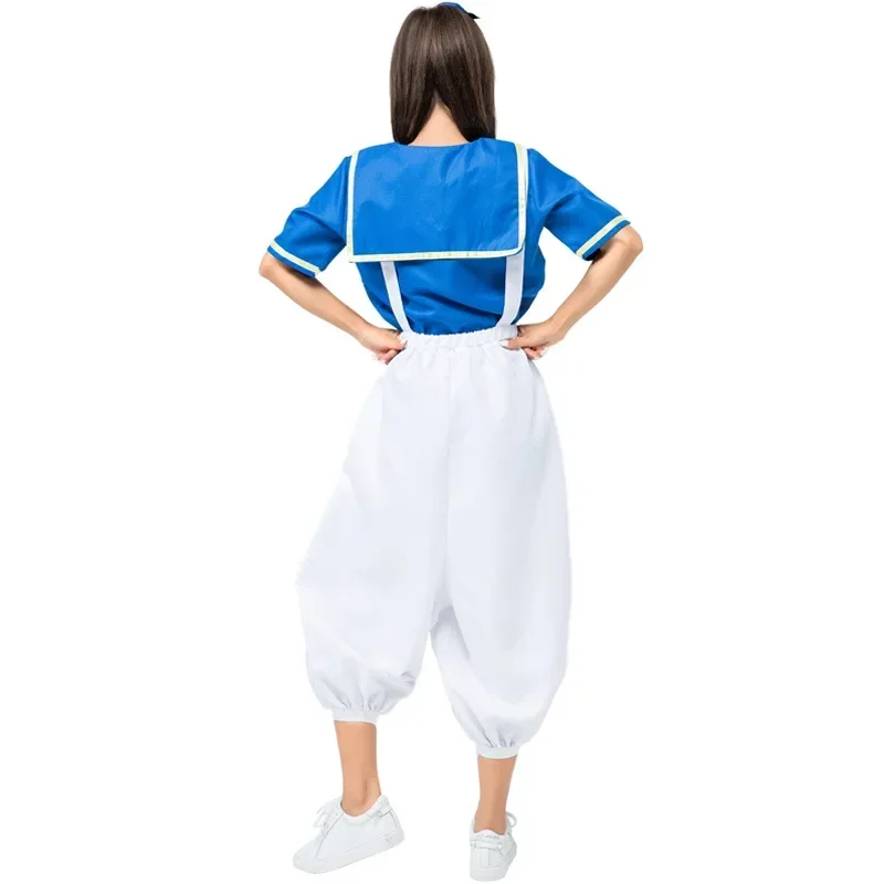 Adult Cute Duck Navy Sailor Costumes Cosplay For Girl Woman Halloween Game Stage Bar Costume Cosplay