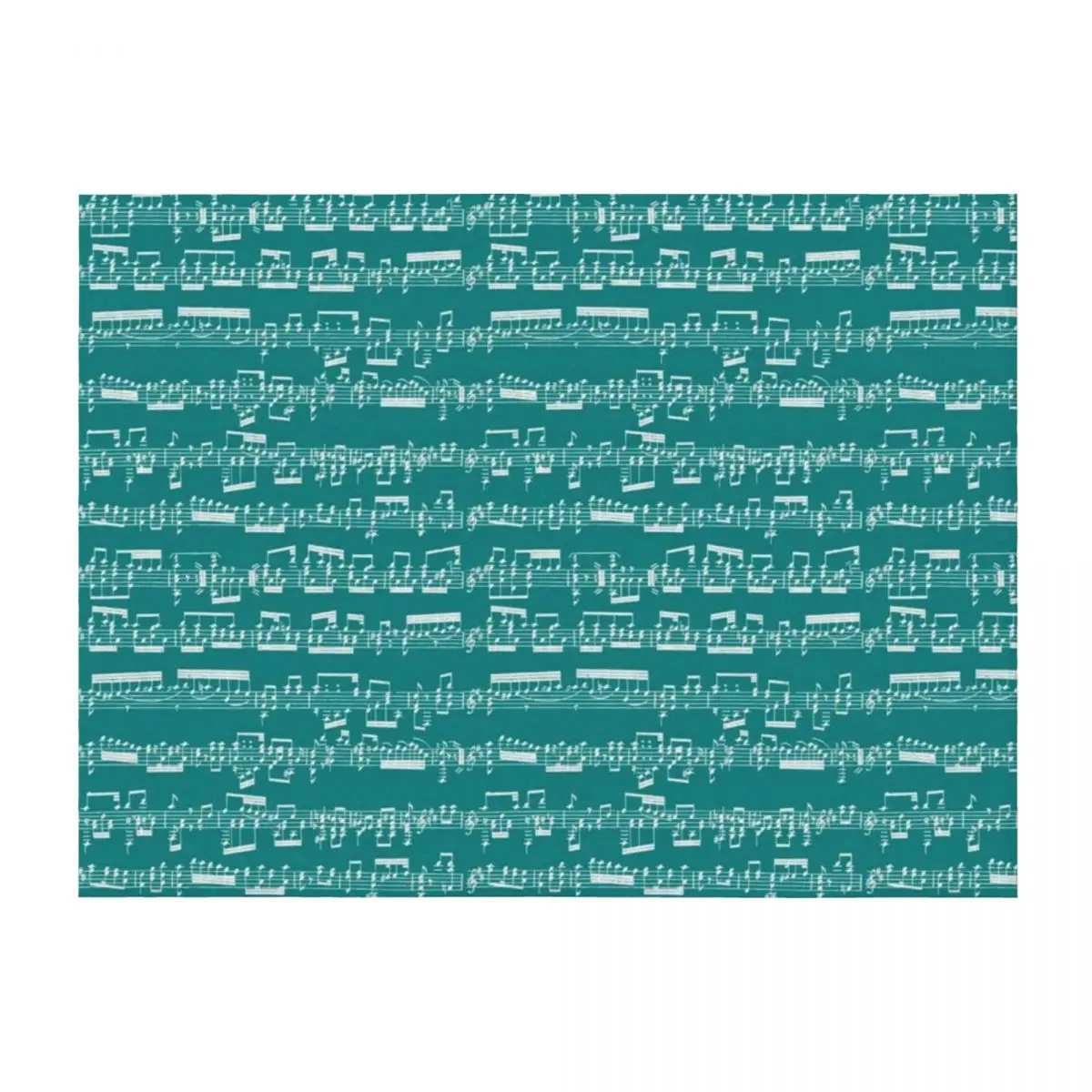 

Sheet Music on Teal Throw Blanket Decoratives Plush Tourist Cute Blankets
