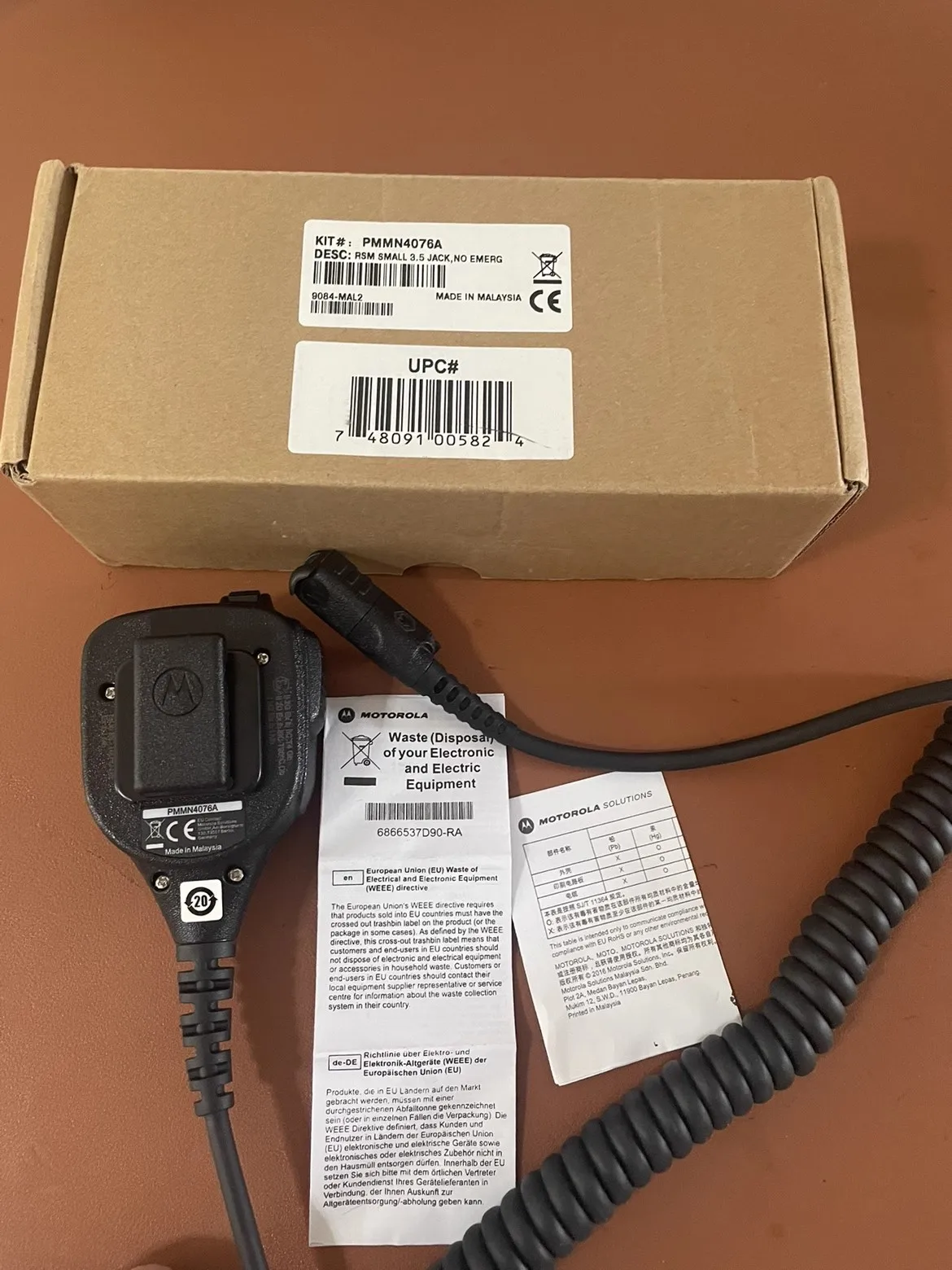 Para Xir P6600i Xir P6620i Mtp3150 Mtp3250 Walkie Talkie intercomunicador a prueba de explosiones con micrófono de mano y hombro PMNN4076A
