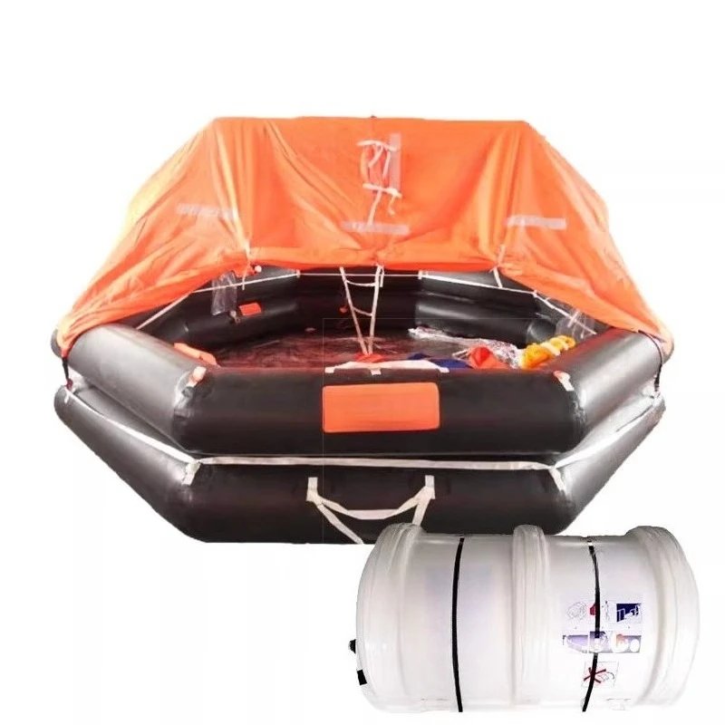 Marin raft Throwing 6-person can be hoisted from righting and fishing inspection life raft boat