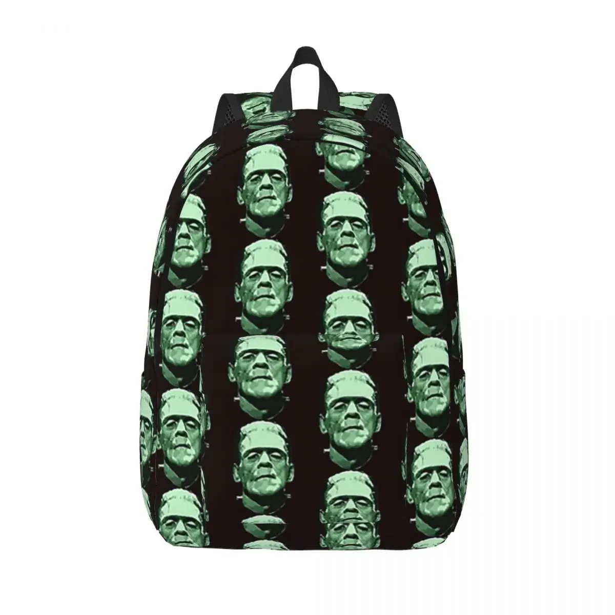 Monster Face Halloween Costumes para homens e mulheres, Cool Halloween Backpack, Frankenstein Backpack, Estudante, Caminhada, Viagem, Laptop, Canvas Bags