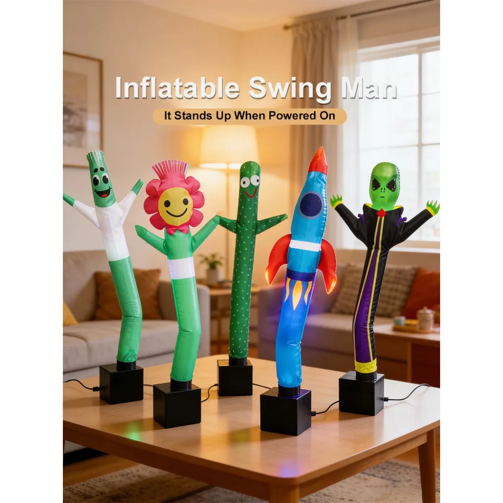 Mini desktop swinging air model; inflatable dancer,Internet celebrity funny doll;office stress relief tool,birthday gift,tumbler - view 2