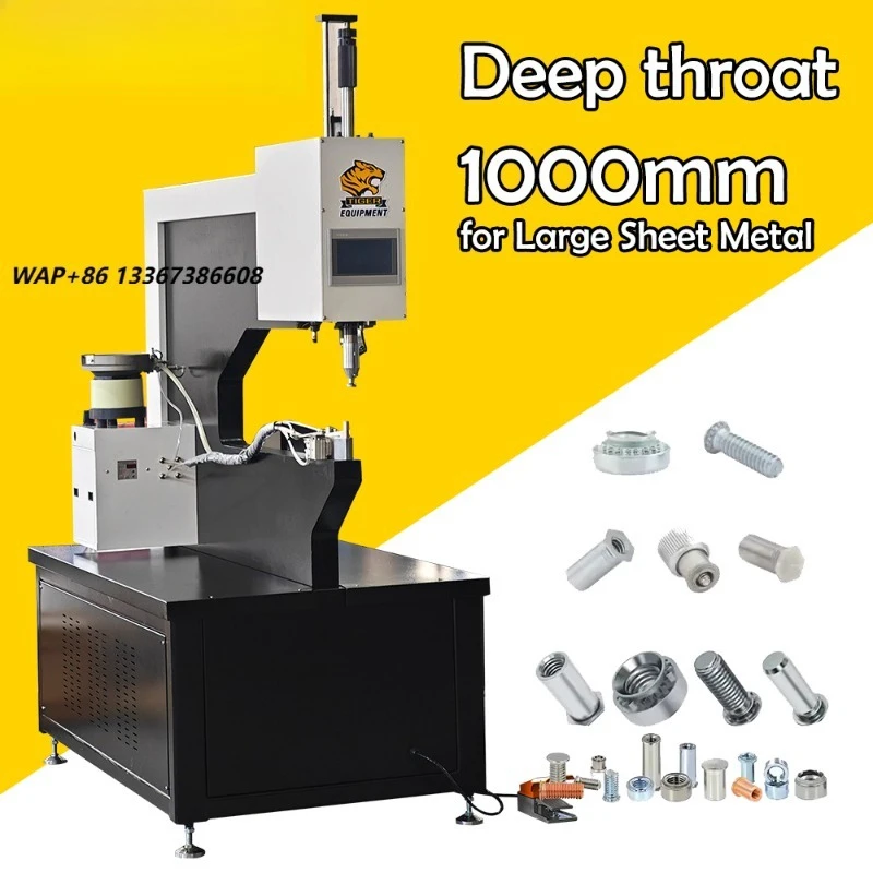 Large Workpiece Riveting Equipment Sheet Metal Riveter 1000mm Throat Depth Clinching Press Pem Fastener Insert Machine