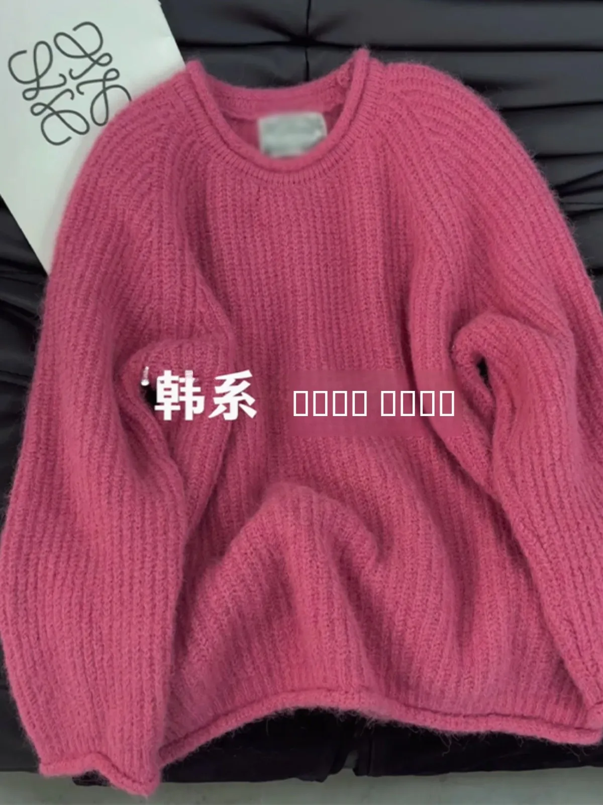 Premium ape Purple Soft Cozy Women's Knitwear Loose Loose Slimming Top Thiened Knitted Multi-dopne Turn-down Cuffs