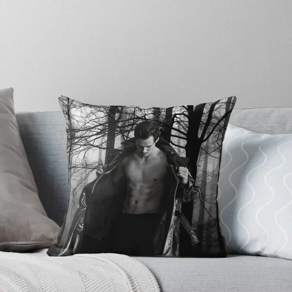 

Bill Skarsgard - Prince of Darkness Throw Pillow Pillows Aesthetic Couch Cushions Ornamental Pillow Plaid Sofa pillow