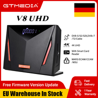 GTMEDIA V8 UHD 4K Ultra HD Satellite Receiver DVB-S/S2/S2X+T/T2+ISDB-T+Cable(J83.A/C)+ATSC-C(J83.B)With Smart Card Reader TV Box