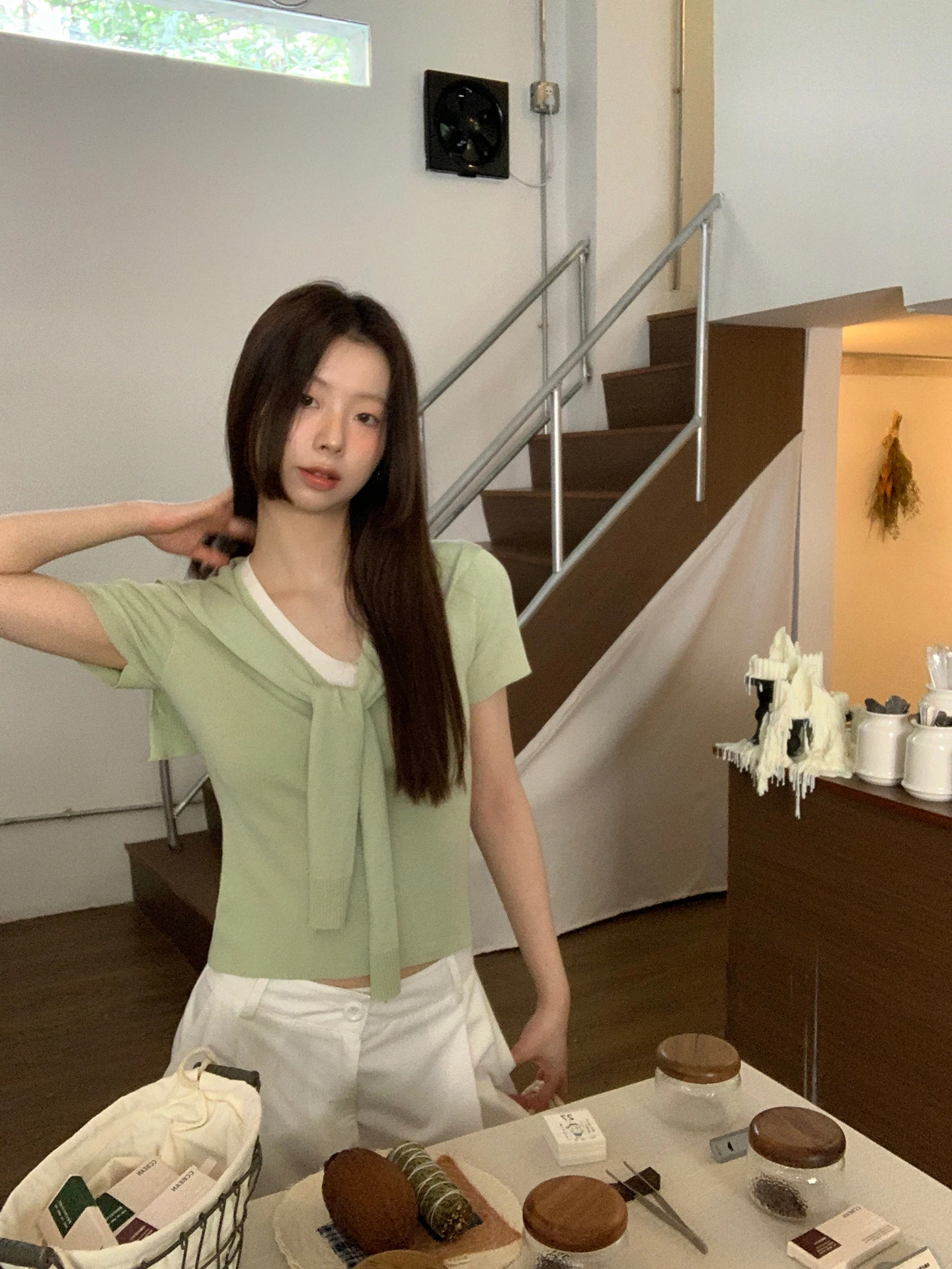 

een Knitted ort Sve T-irt Women's Faionable Unique Design Summer oulder Length Regular Fit Straight Tube Top