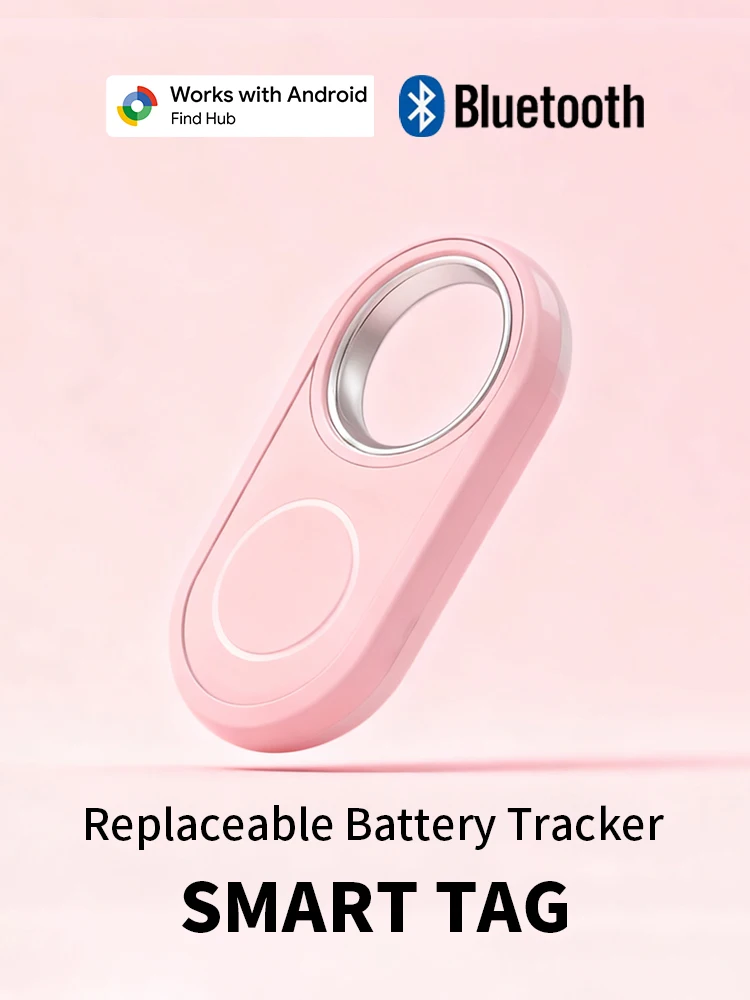 Google Find My Smart Tag Bluetooth Tracker Anti Lost Item Finder Locator for Android Keys Wallet Luggage Pet Replaceable Battery